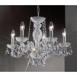 Monticello 5-Light Crystal Chandelier