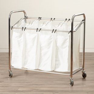 4 Section Laundry Sorter Wayfair 4 Section Laundry Sorter