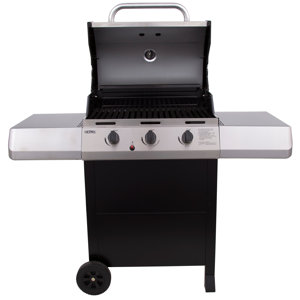 Thermos 3-Burner Propane Gas Grill with Side Shelves
