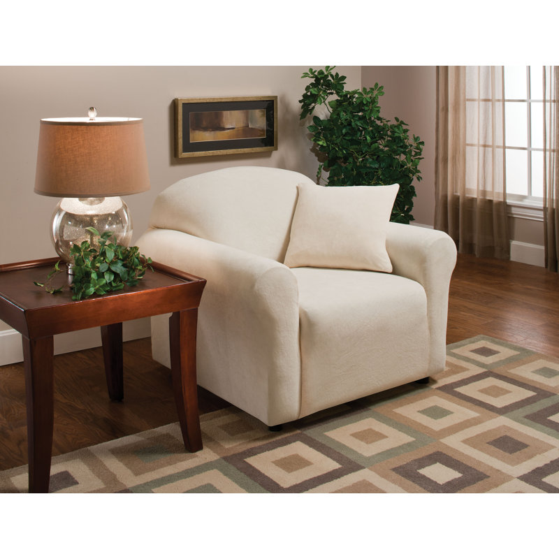 Madison Home Stretch Microfleece Box Cushion Armchair Slipcover