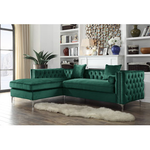 Velvet Sectionals You Ll Love Wayfair Quickview