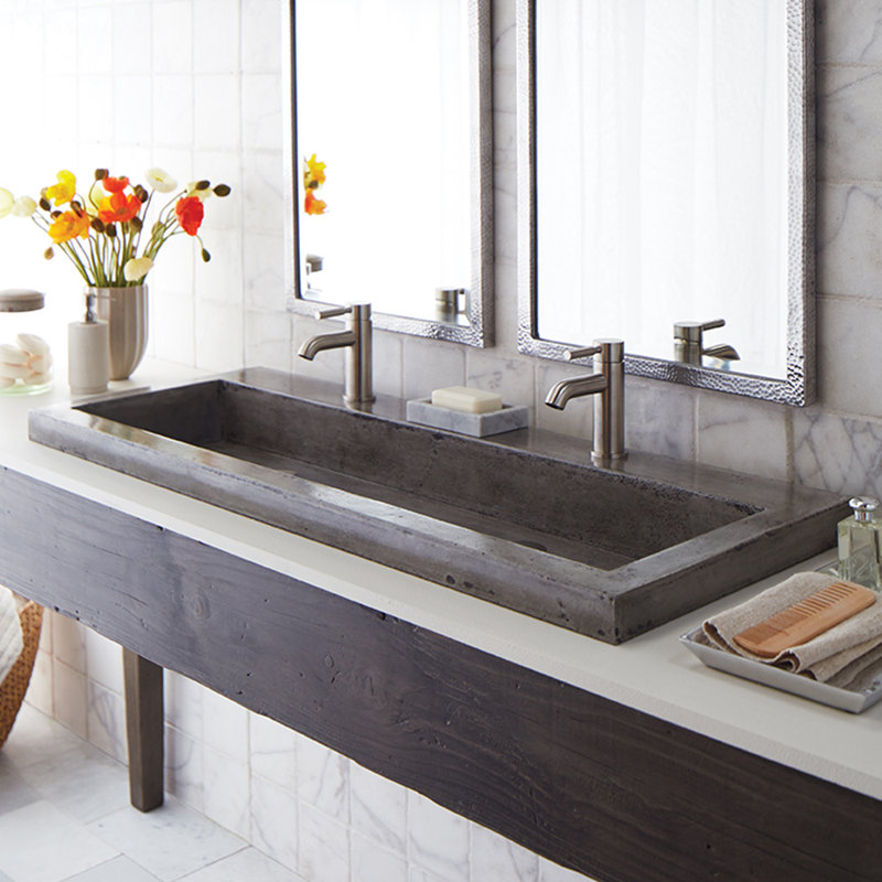 Native Trails Trough Stone 48 Bathroom Sink Reviews Wayfair Trough Stone 48 Bathroom Sink