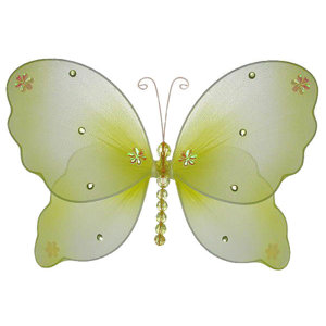 Hansel Butterfly Hanging Organza 3D Wall Decor