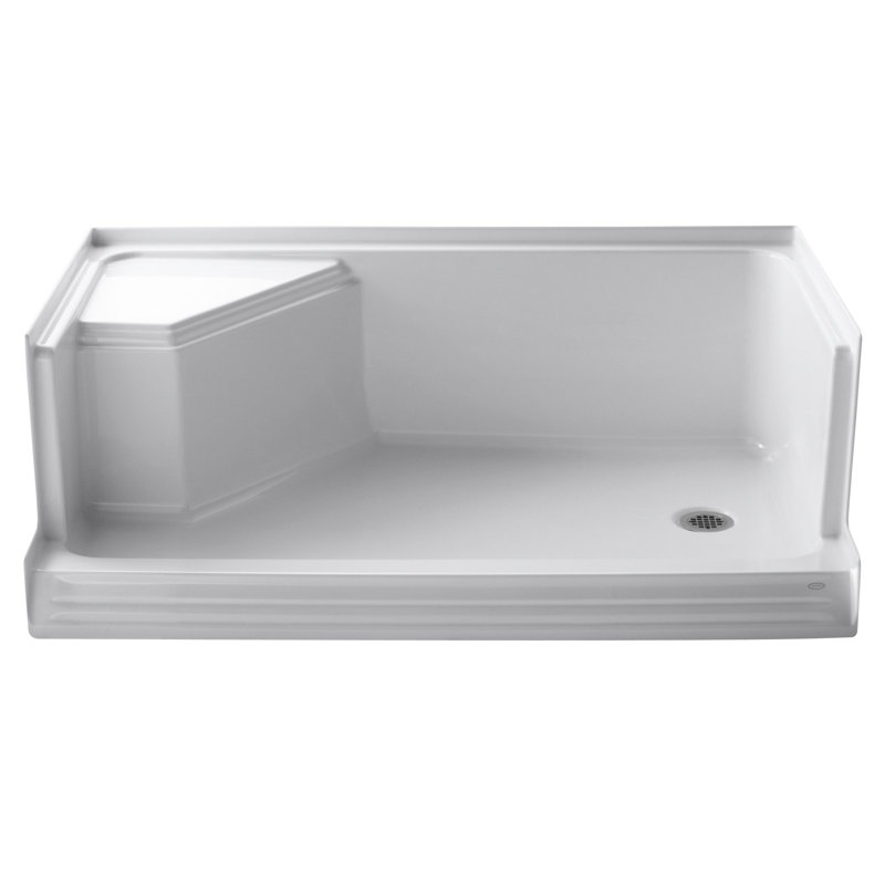 K 9489 K4 Kohler Memoirs 60 X 36 Single Threshold Left Hand Drain Memoirs 60 X 36 Single Threshold Left Hand Drain Shower Base With Integral