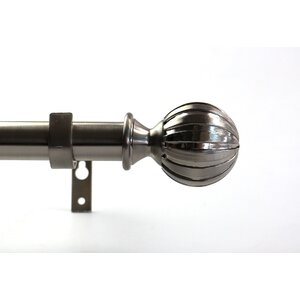 Single Curtain Rod and Hardware Set