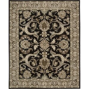 Carthage Hand-Tufted Black Area Rug