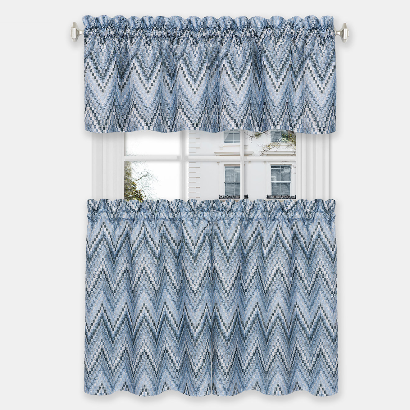 Soft Smooth Light Ice Blue Chenille Like Linen Effect Sofas Curtains New Fabric
