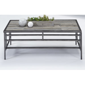 metal tile coffee tables you'll love | wayfair metal tile coffee tables you'll love | wayfair