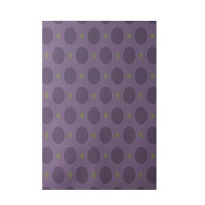 Geometric Purple Indoor/Outdoor Area Rug