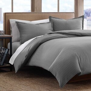 Pinstripe 3 Piece Duvet Set