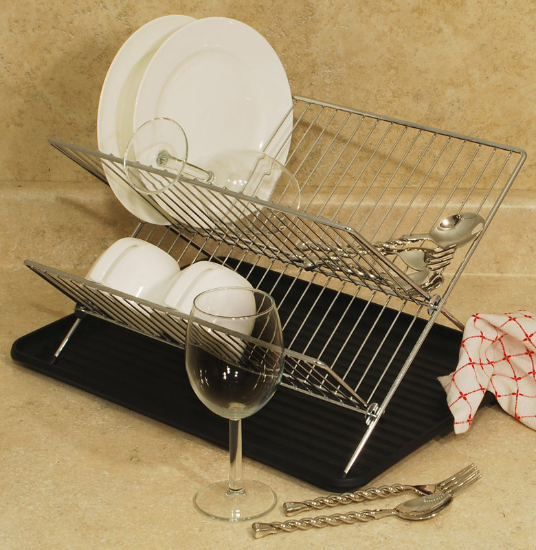 Cook Pro 2 Piece Folding Dish Rack Set & Reviews Wayfair