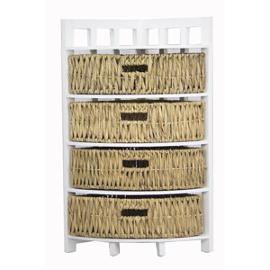 Anastasia Corner 4 Drawer Accent Chest