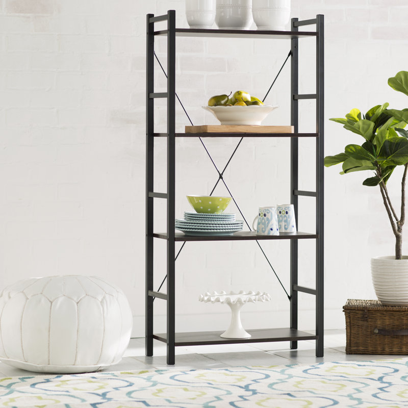 Zipcode Design Dark Walnut Etagere Bookcase & Reviews Wayfair