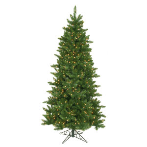 10' Eastern Pine Slim Artificial Christmas Tree with 800 Clear Lights