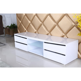 White Gloss Tv Unit Corner Wayfair Co Uk Tannen High Gloss Tv Stand For Tvs Up To 75