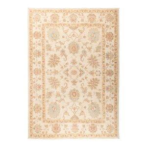 One-of-a-Kind Fine Ghazni Hand-Knotted Beige Area Rug