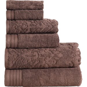 Jacquard 6 Piece Towel Set