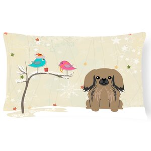 Christmas Fabric Indoor/Outdoor Lumbar Pillow