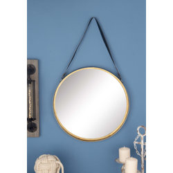 Blue Wall Mirror cole & grey metal round wall mirror & reviews | wayfair Blue Wall Mirror cole & grey metal round wall mirror & reviews | wayfair