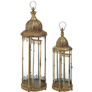 Jitendra 2 Piece Lantern Set Jitendra 2 Piece Lantern Set