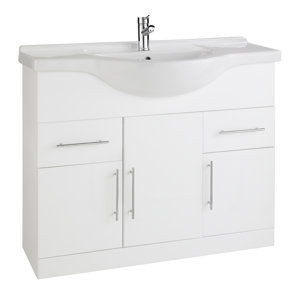 Kartell 120 cm Einzelwaschbeckenunterschrank-Set