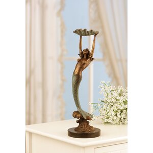 Mermaid with Tray Figurine