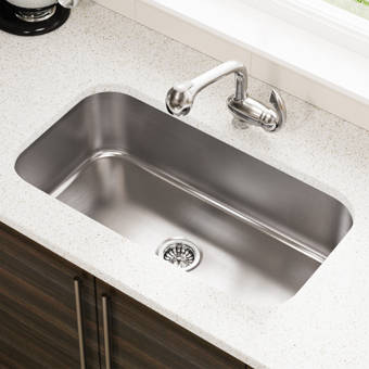Kbu14 Kraus Stainless Steel 32 L X 19 W Undermount Kitchen Sink Stainless Steel 32 X 18 Undermount Kitchen Sink