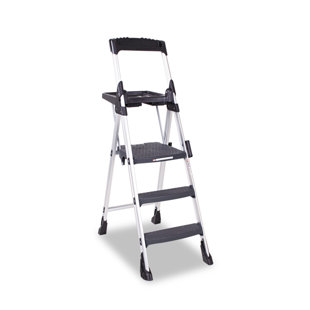 Folding Kitchen Step Ladder Wayfair 5 75 Ft Aluminum Folding Step Ladder With 300 Lb Load Capacity