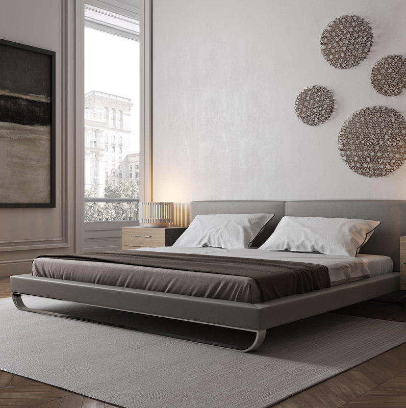 Chelsea Upholstered Platform Bed & Reviews AllModern