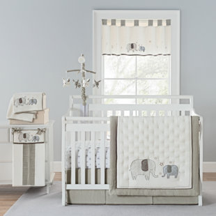Elephant Baby Stuff Wayfair Arcola Elephant Baby Walk 4 Piece Crib Bedding Set Of