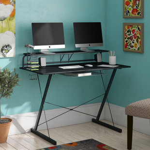 computer desk furniture hardwood bickel gaming computer desk desks youll love wayfair computer desk furniture hardwood bickel gaming computer desk desks youll love wayfair