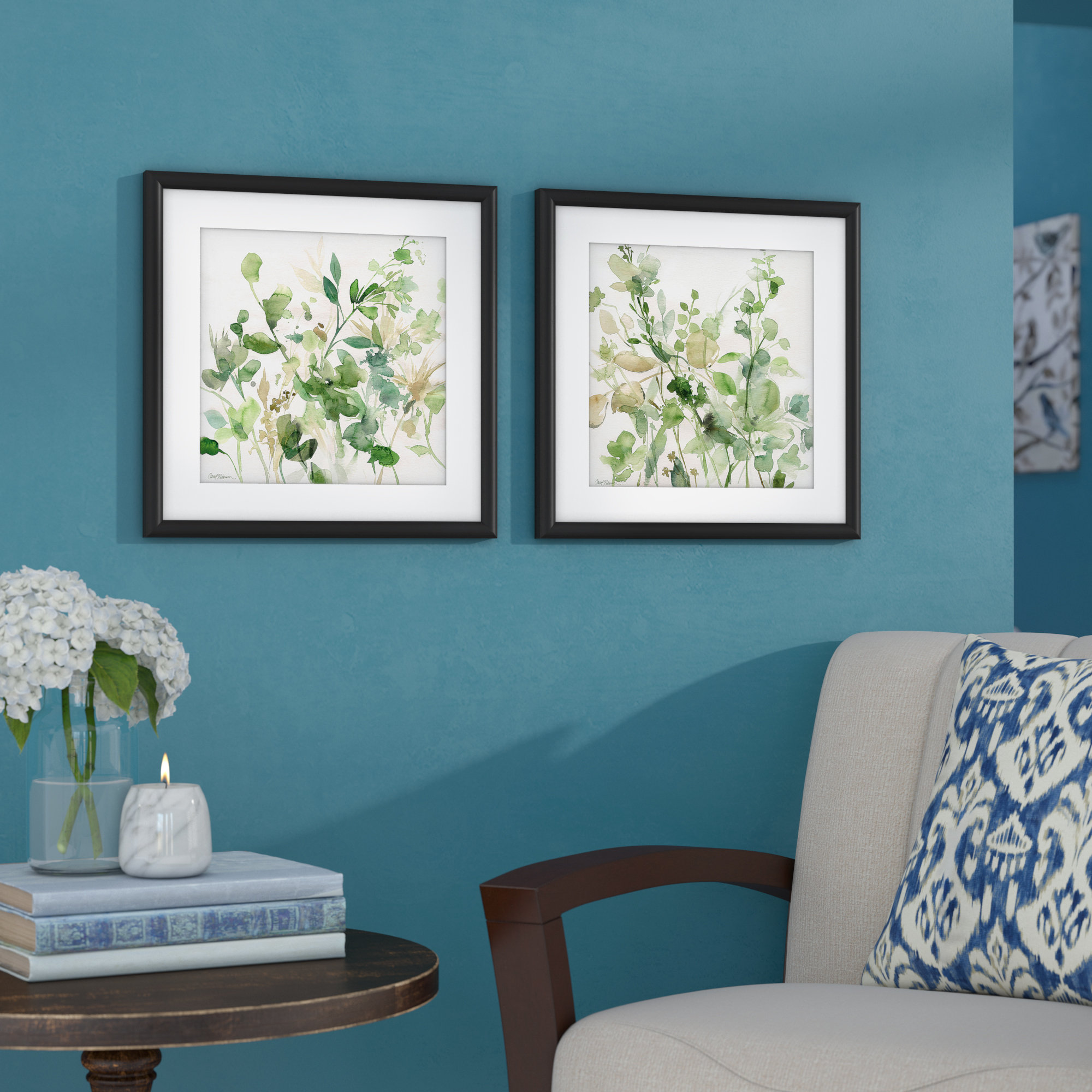 Charlton Home Sage Garden 2 Piece Framed Graphic Art Print Charlton Home Sage Garden 2 Piece Framed Graphic Art Print