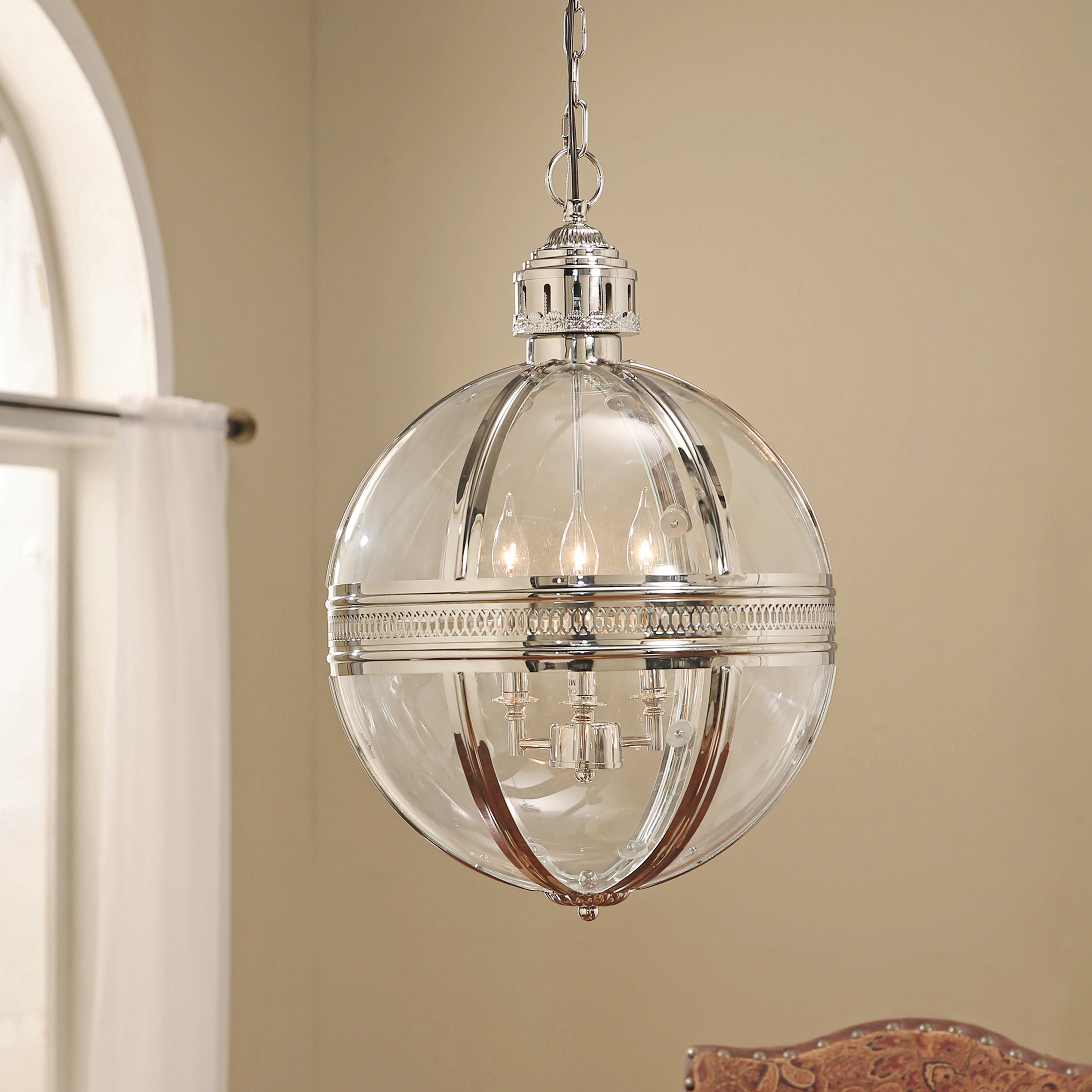 Latitude Run Draconis 3 Light Globe Chandelier Wayfair