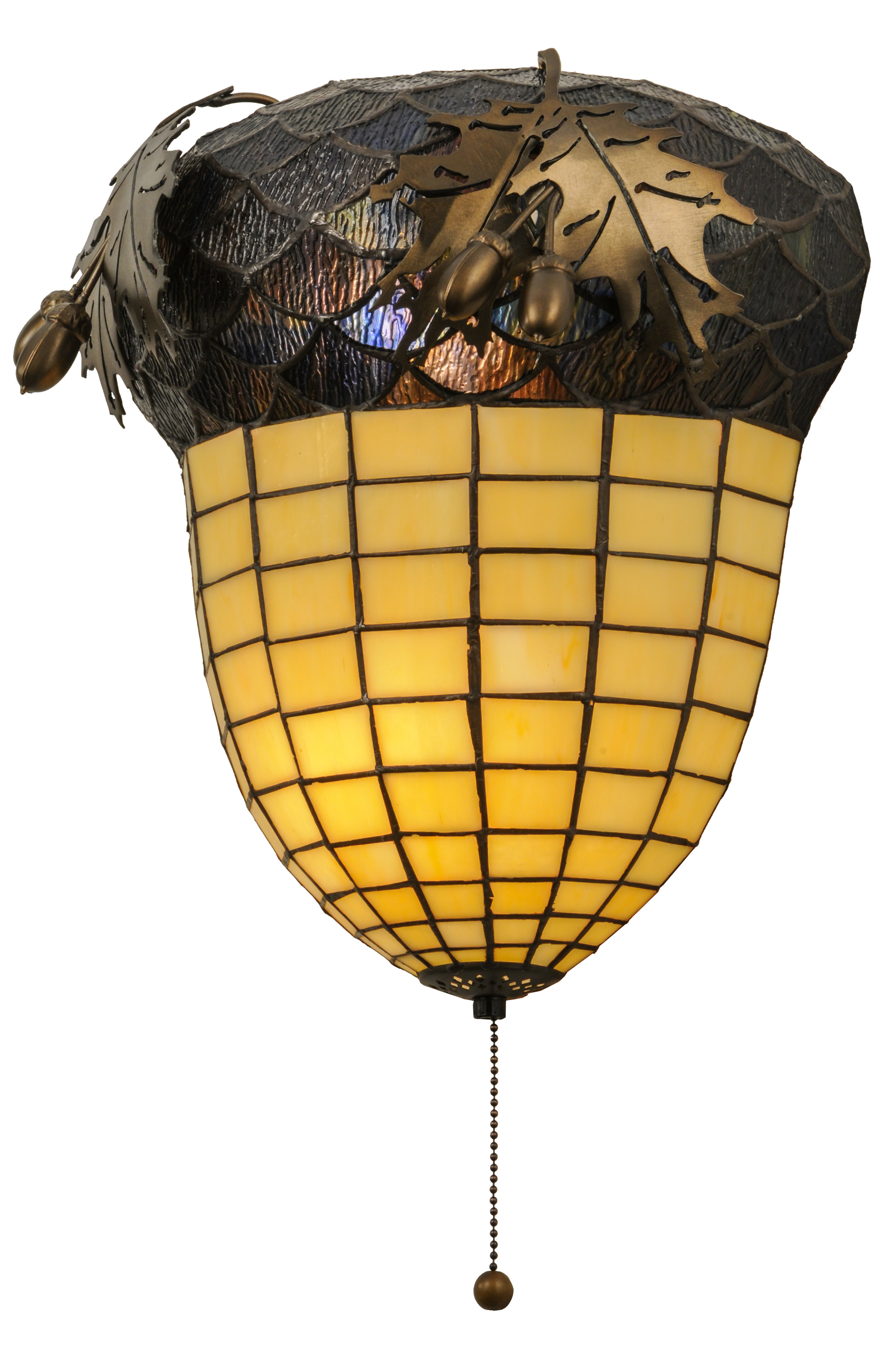 Meyda Tiffany Greenbriar Oak 2 Light Pull Chain Wall Sconce Wayfair