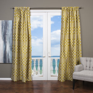 Lime Green And Navy Curtains Wayfair Quickview