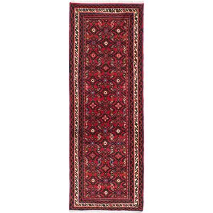 One-of-a-Kind Hosseinabad Hand-Knotted Red Area Rug