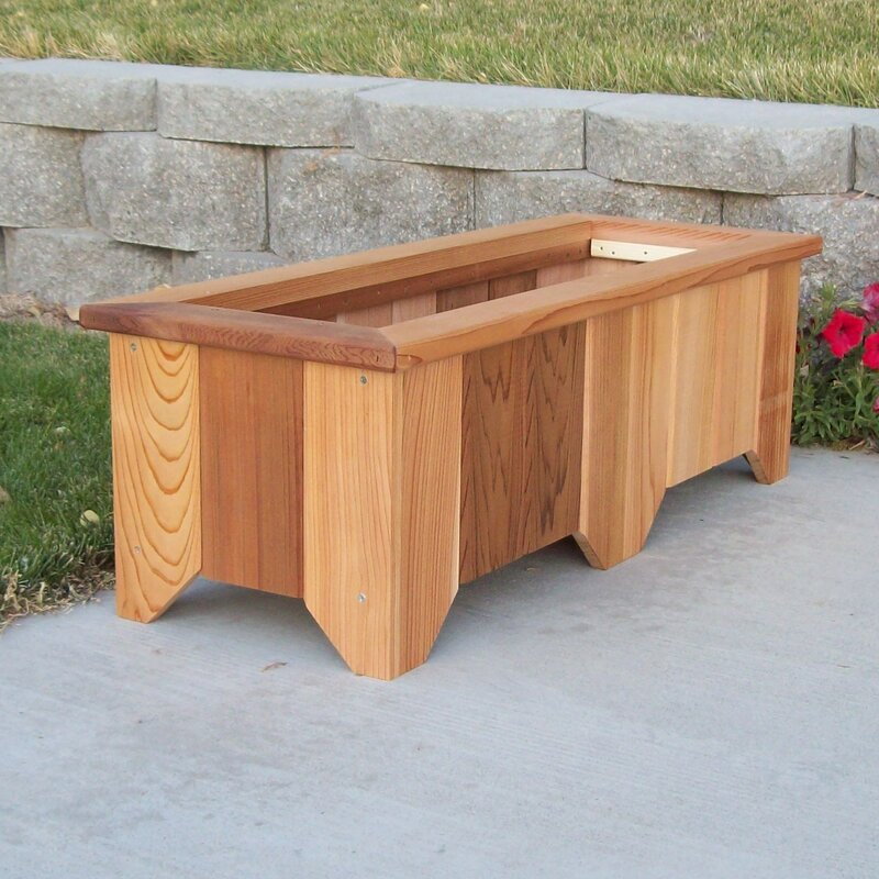 WoodCountry Cedar Planter Box & Reviews | Wayfair