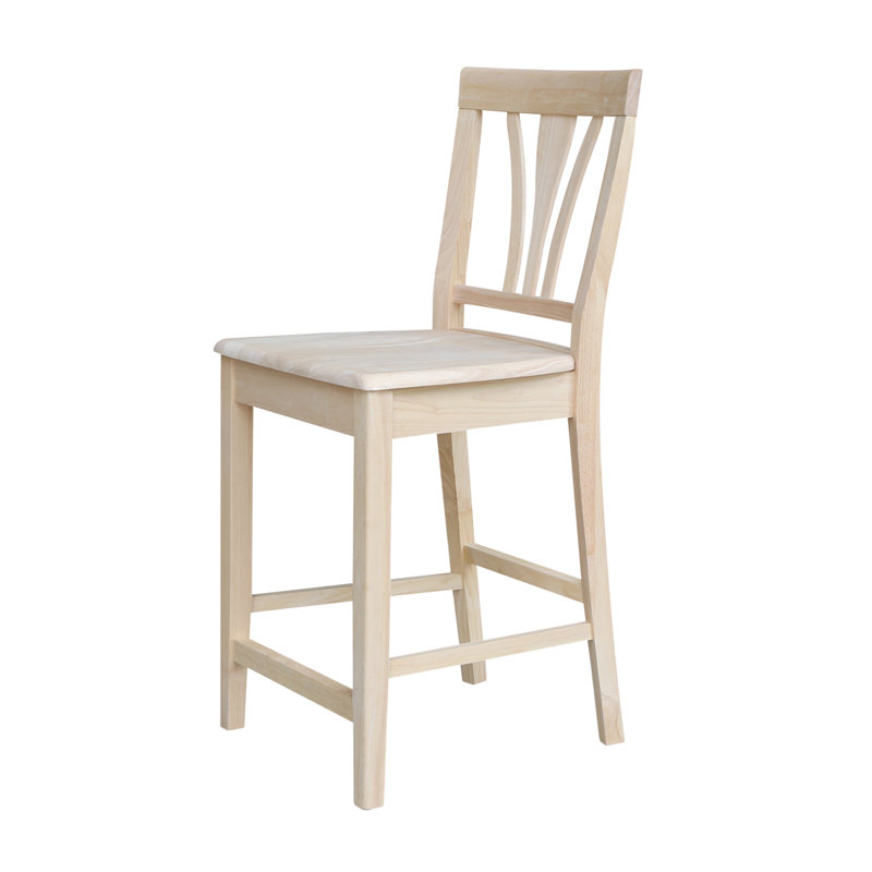 International Concepts Unfinished 24 Bar Stool Reviews Wayfair