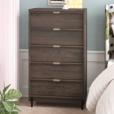 Willa Arlo Interiors Broadridge 5 Drawer Chest Wayfair