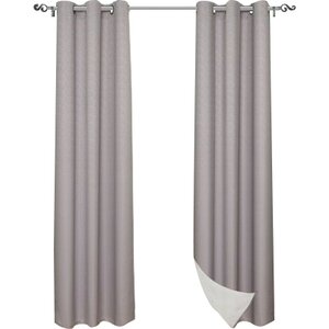 Doughton Solid Blackout Thermal Grommet Curtain Panels (Set of 2)