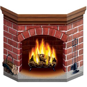 Brick Fireplace Stand-Up