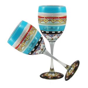 Mosaic Carnival Wine Glass (Set of 2)