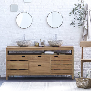 Check price and read more information from trusted store. 165 cm Waschbeckenunterschrank von Tikamoon
