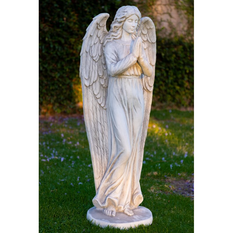 Astoria Grand Yisroel Praying Angel Statue | Wayfair