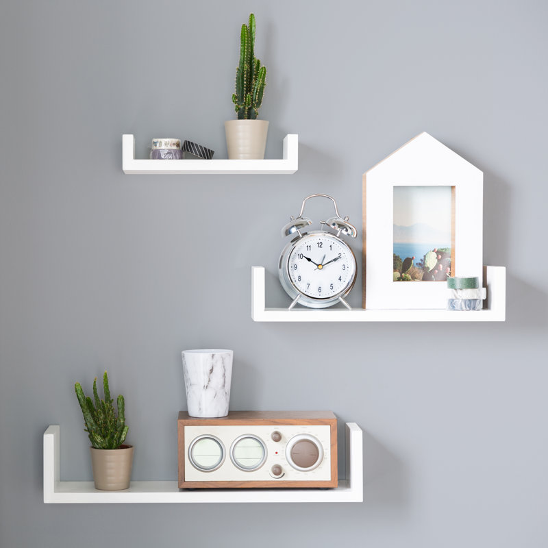 Riley Ave Sheila 3 Piece Floating Shelf Set Reviews Wayfair Co Uk Sheila 3 Piece Floating Shelf Set