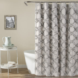 farmhouse shower curtain wayfair