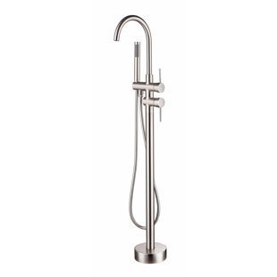 Freestanding Bathtub Faucets You Ll Love Single Handle Floor Mounted Tub Filler With Hand Shower