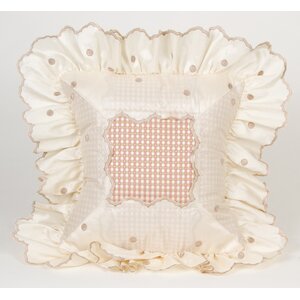 Madison Dot with Ruffle Throw Pillow