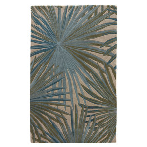 Arsos Hand-Tufted Blue/Green Area Rug