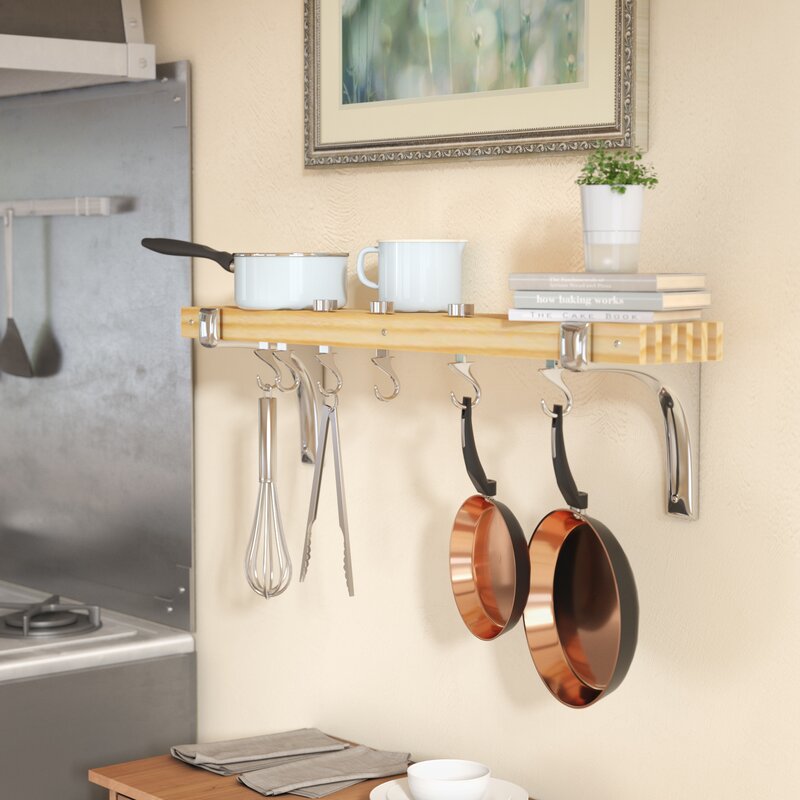 Rebrilliant Wall Mounted Pot Rack & Reviews | Wayfair